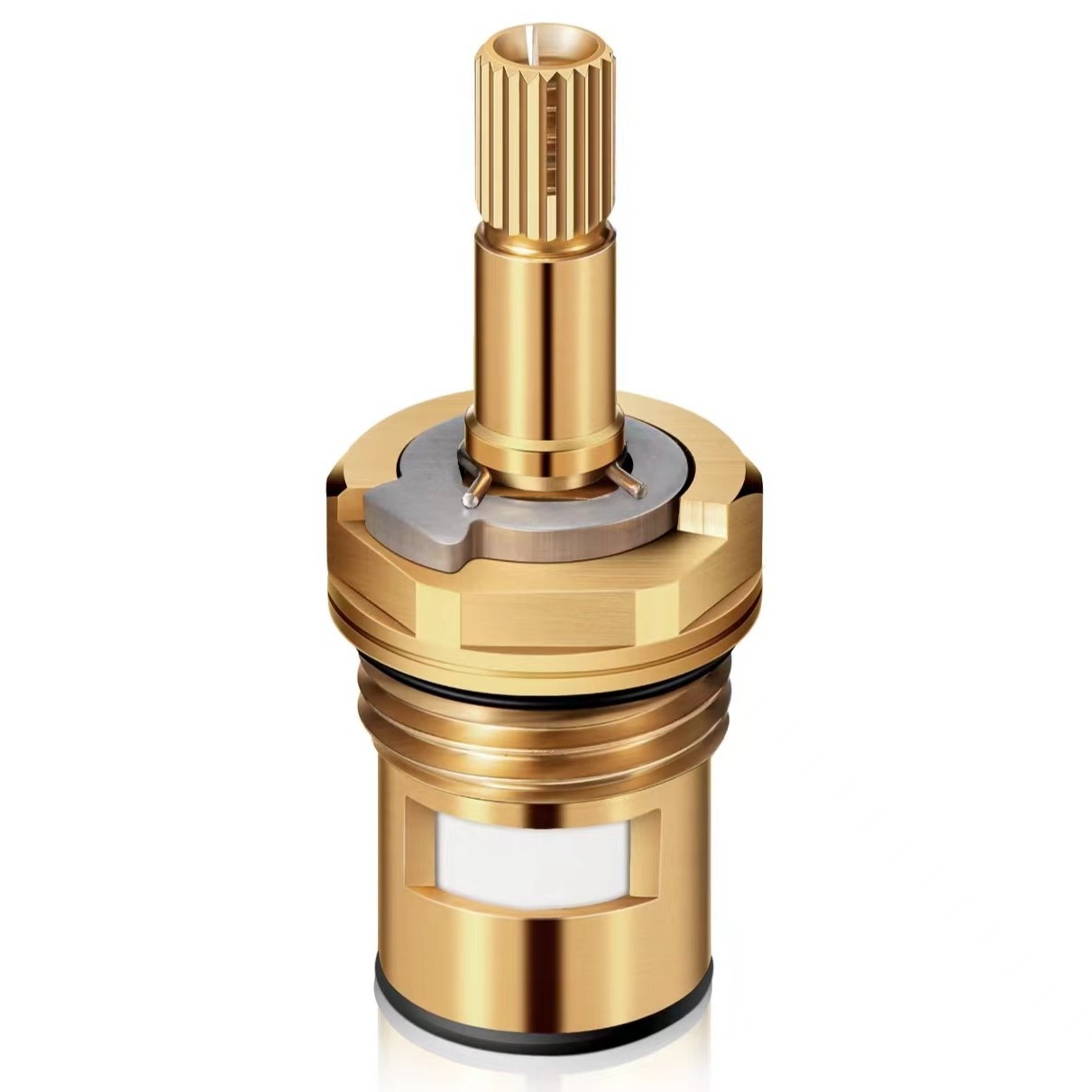 Brass hot water faucet, ceramic valve core, universal all-copper valve core, hot water high-temperature resistant faucet, quick-opening copper accessories full figure