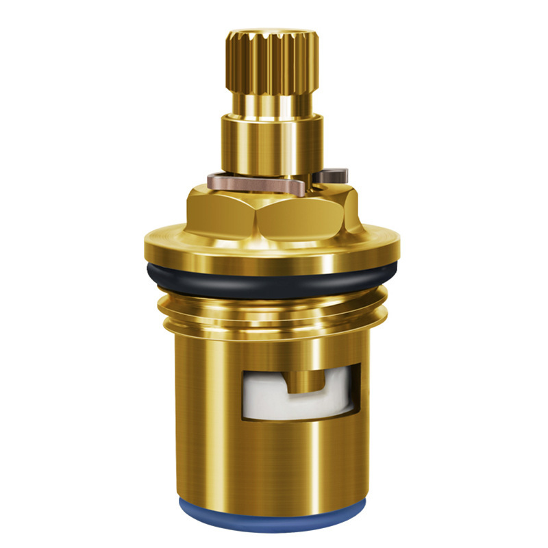 Faucet copper valve core single-cooling thickened explosion-proof retaining ring stainless steel ceramic core cold and hot mixed faucet valve core accessories Item Picture
