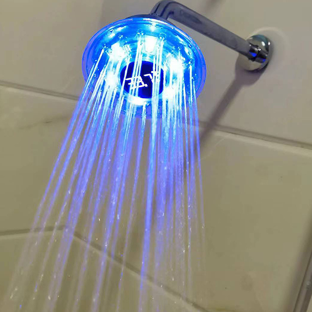 New led showerhead with digital display, temperature control, three-color and seven-color color-changing, multi-functional adjustable water output mode SDH1-b8 Specification drawing