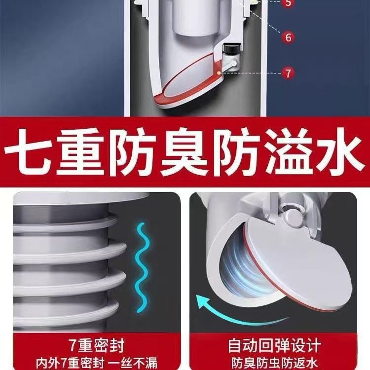 Bathroom one-way check valve, kitchen sewer special check valve, anti-backflow 50-pipe, washing machine floor drain drainage details Picture