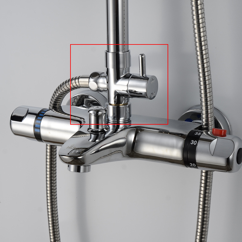 Copper water divider quick-opening water divider valve, three-way showerhead accessories, shower conversion valve, one inlet two, 4 and 6 branches Specification drawing