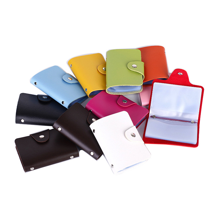 Korean version simple and fashionable men's credit card case, 24-card position bank card case in stock Item Picture