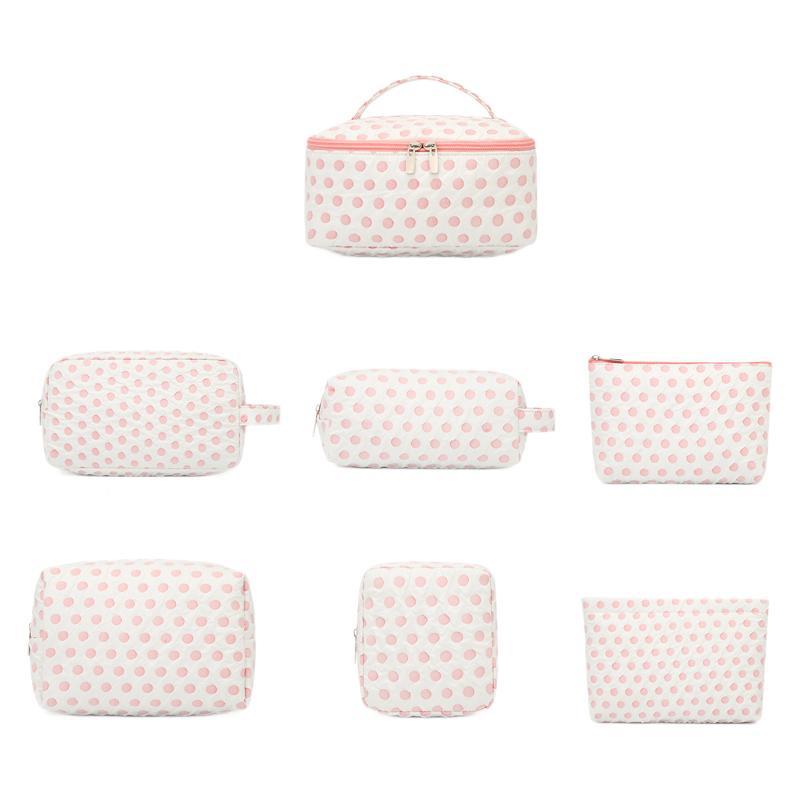 Cross-border printed travel makeup bag, lotion dispenser, toiletry bag, waterproof business trip storage and organization bag, large capacity Item Picture