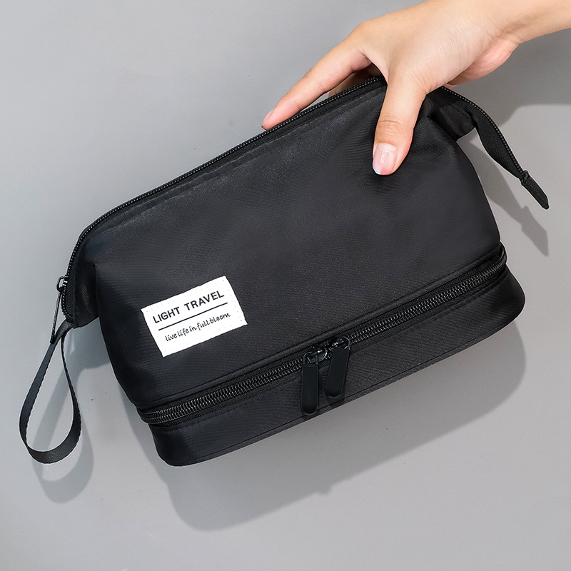 Large-capacity high-end makeup bag, dry and wet separation toiletry bag, fitness storage bag, travel portable large makeup bag details Picture