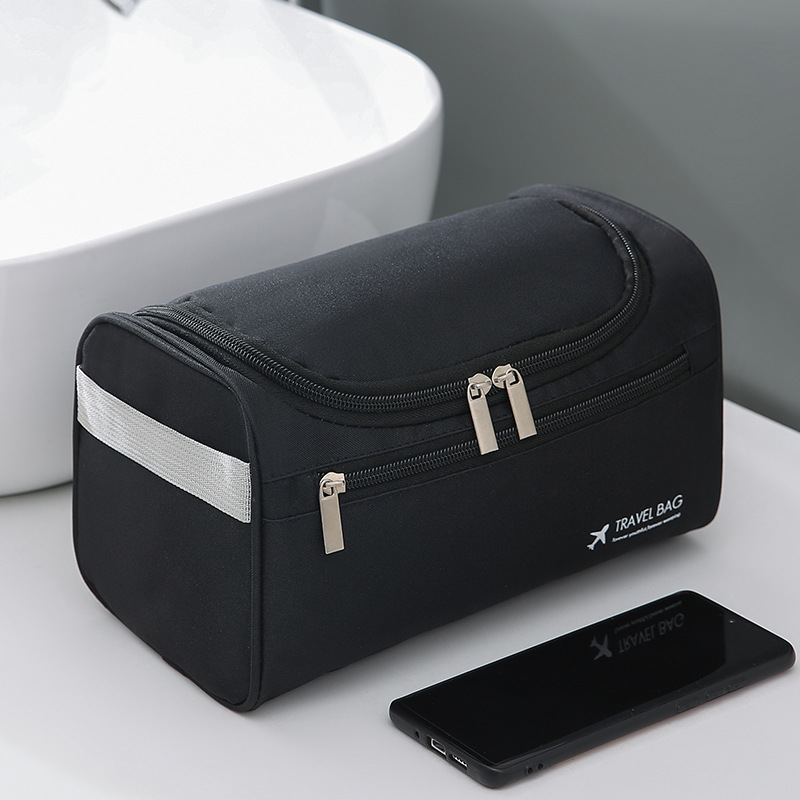 Outdoor business trip hand-held waterproof hook toiletry bag, men's makeup bag, portable travel storage and organization bag for storage full figure