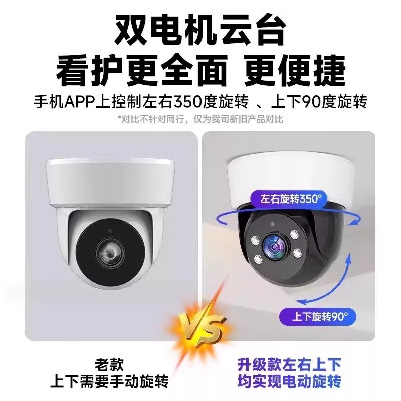 Indoor high-definition camera, home store wireless monitoring, mobile phone remote 360-degree all-round monitoring Item Picture