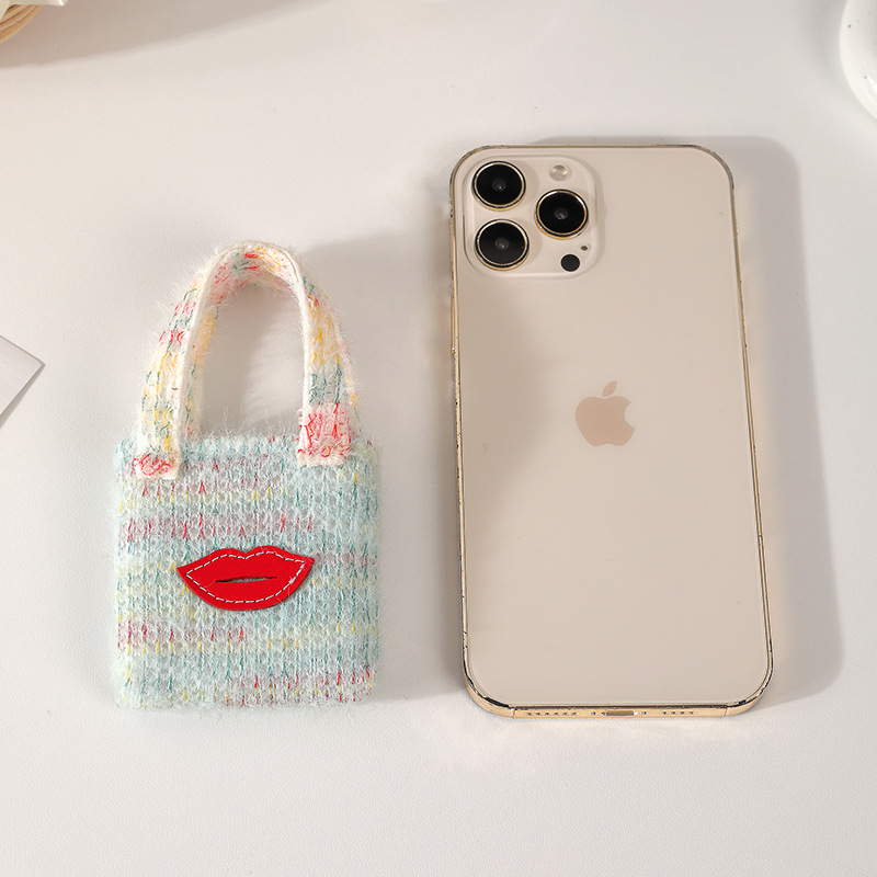 Ailun's new plush mini earphone case, Apple AirPods neckband storage case, portable flip earphones Specification drawing