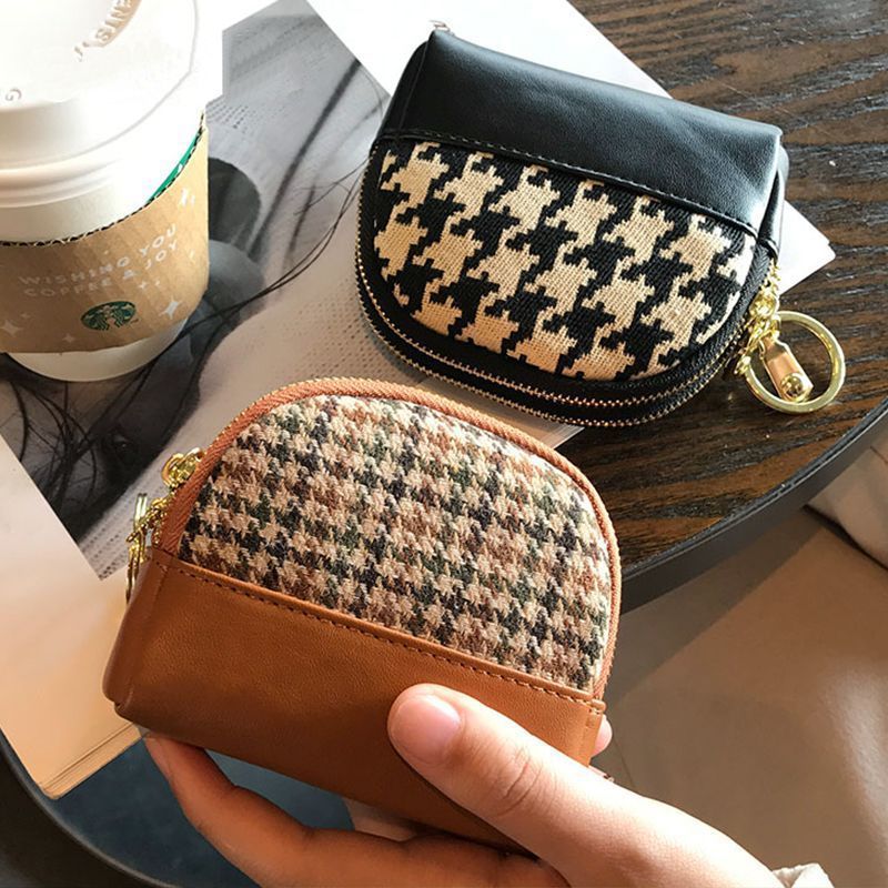 Small wallet women's canvas Japanese-style money cloth rfid coin bag wallet, mini wallet for foreign trade women, short purse full figure