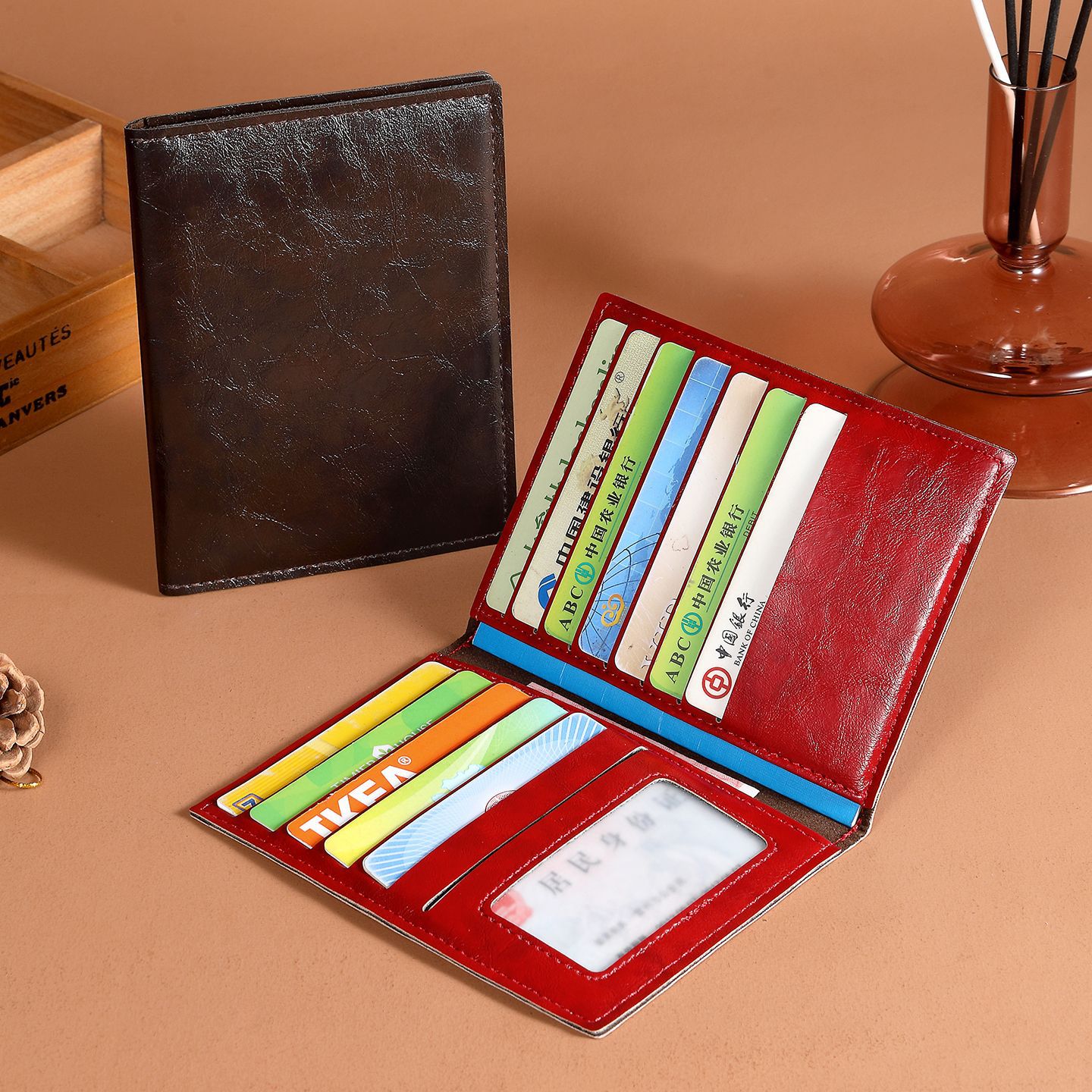 Wholesale of Ailun's new passport holder and card holder two-in-one passport holder with driver's license function, PU passport book full figure