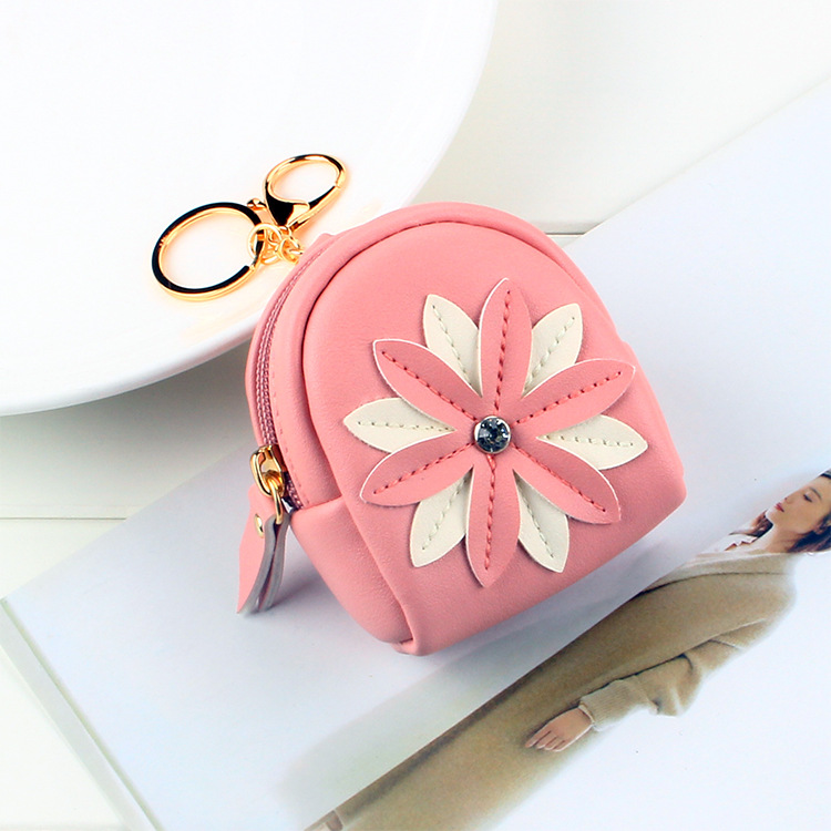 A new cute mini girl coin coin purse and card case from Korean Instagram, simple and versatile details Picture