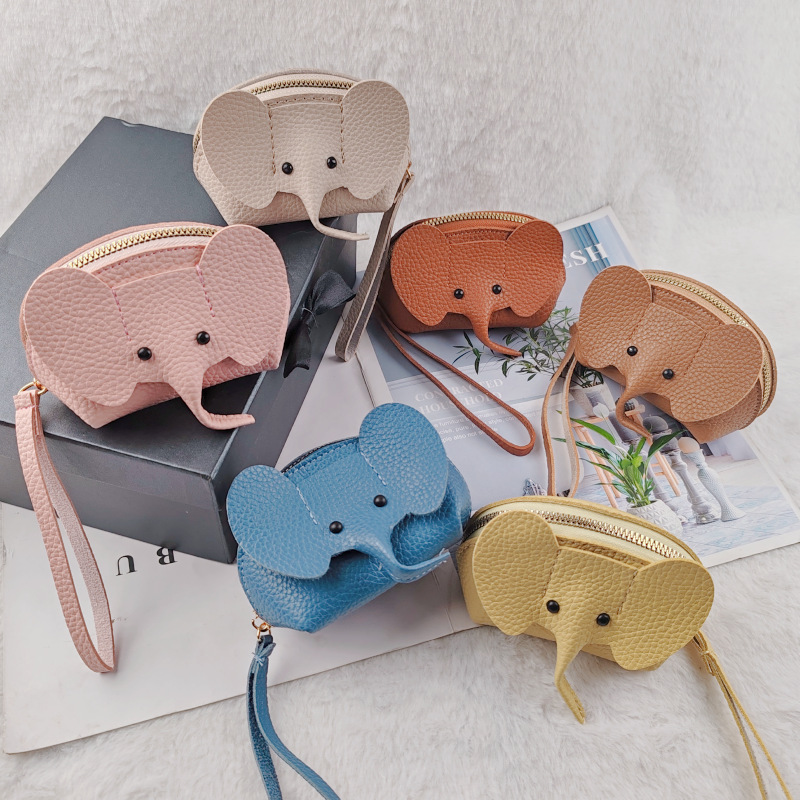 Thai elephant bags, popular pu coin purifiers, Japanese bags, pendants, keychains, creative card cases, lipsticks, zipper cases details Picture