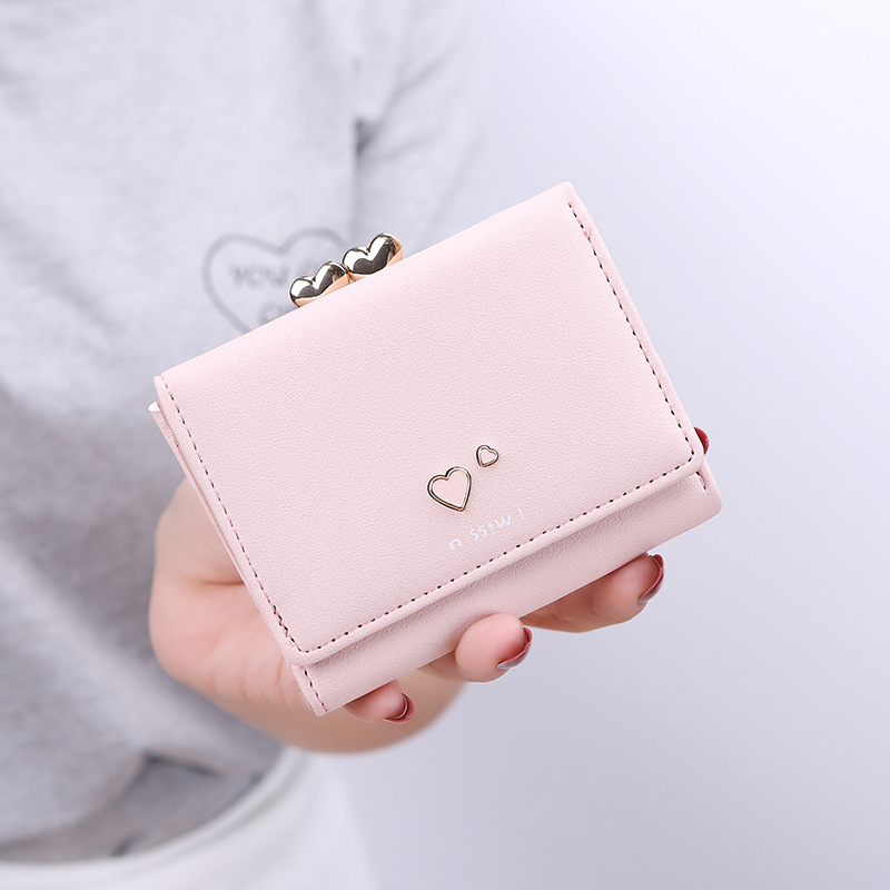 2021 New Style Women's Wallet Summer Fresh and Clean Women's 30% off Wallet Short and caring women's wallet card case full figure