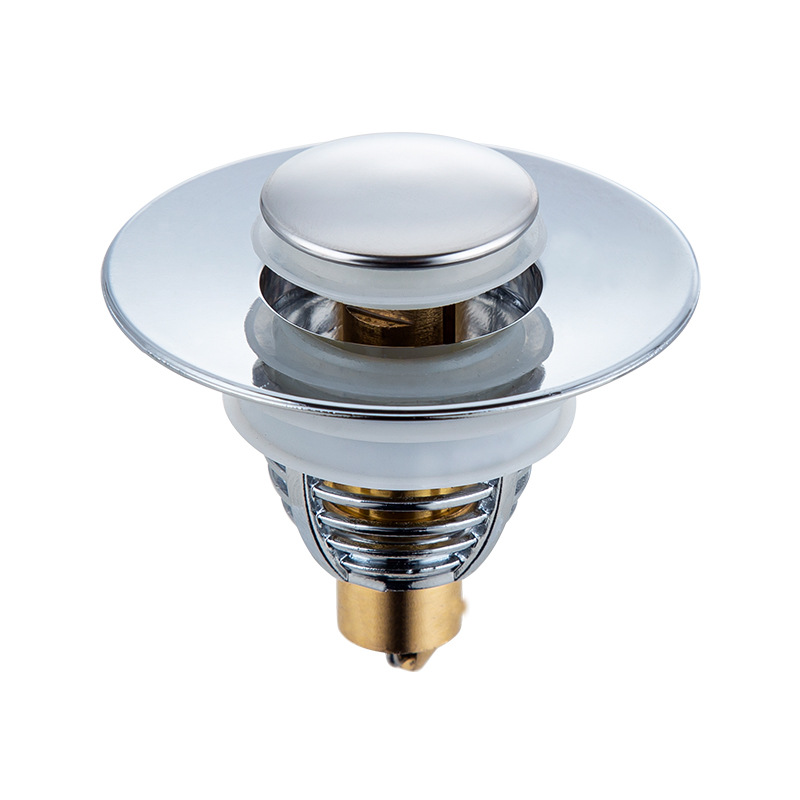 Washbasin leakage plug, stainless steel anti-odor bouncing core, press-type sink drain, washbasin, universal accessories for washbasins Item Picture