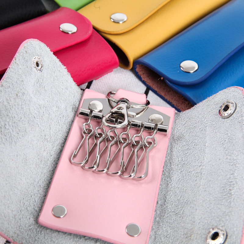Women's leather multi-functional leather car key case, Korean women's keychain wholesale printing Application Scenario