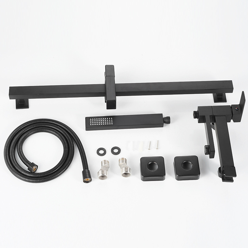 Wholesale of all-copper square shower heads, simple cold and hot spray guns, faucets and shower heads from the manufacturer Application Scenario