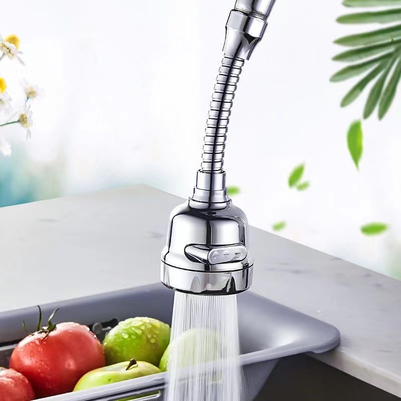 Three-speed pressurized shower head, splash-proof faucet, stainless steel extension pipe, water-saving, universal rotating extension filter Application Scenario