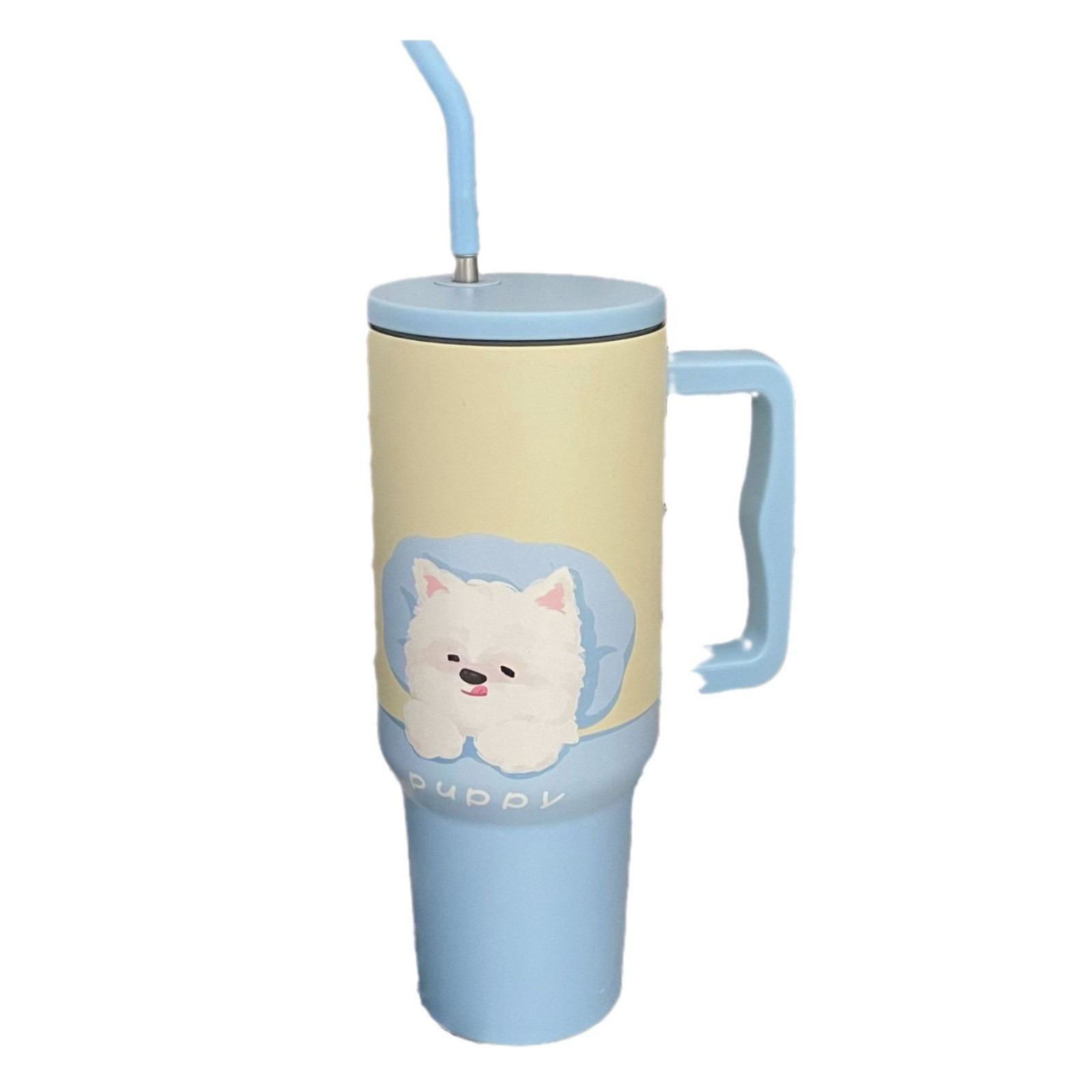 Xigao Di 1200ml insulated cup, high appearance level portable couple water cup, high-flow stainless steel hand-held ice cup Item Picture