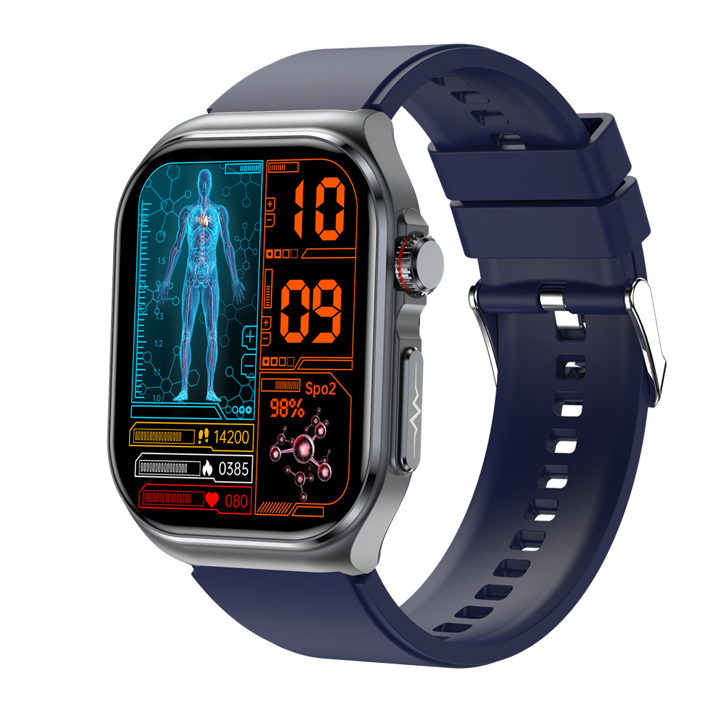 The new ET585 ECG smartwatch from Huaqiangbei features Bluetooth call, ECG, ECG, blood sugar, health, sleep and exercise Specification drawing