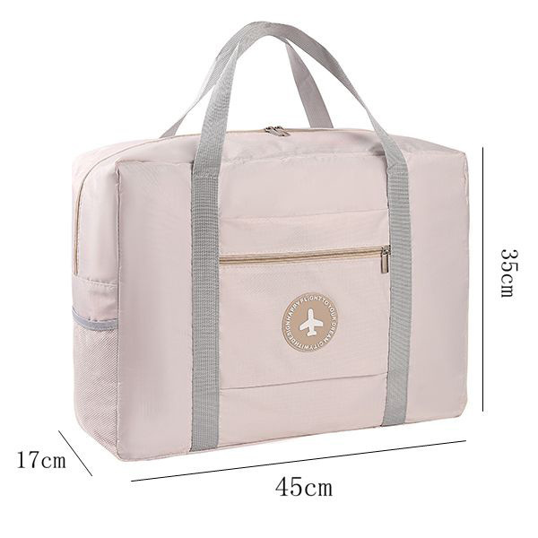 Large-capacity hand-held short-distance boarding travel bag, female student boarding trolley luggage bag, lightweight multi-functional storage bag Specification drawing