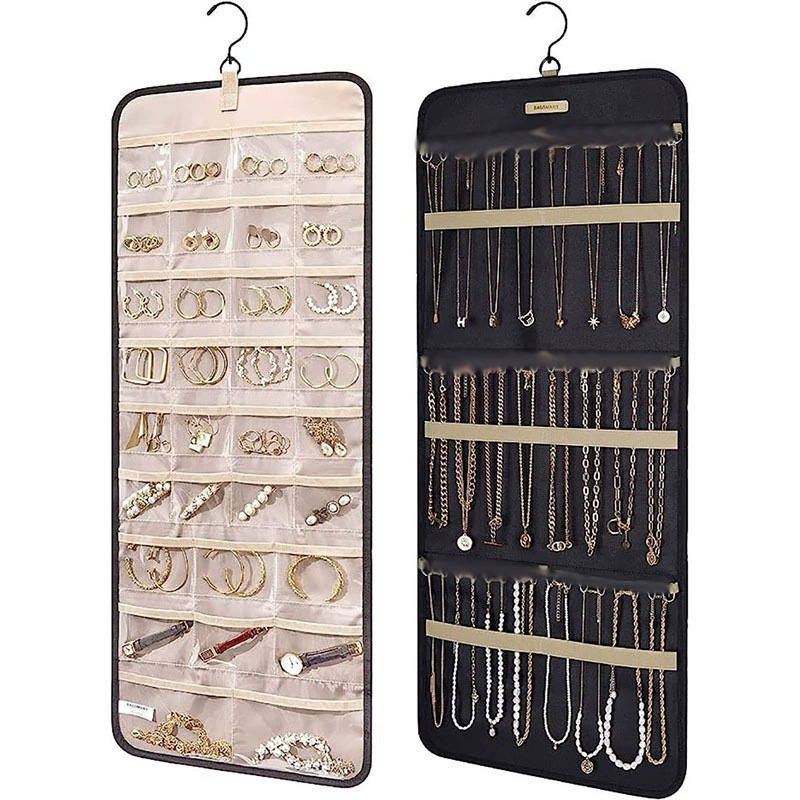 The hanging jewelry storage reel, hook, metal hook, double-sided jewelry rack is suitable for earrings, necklaces and rings Item Picture