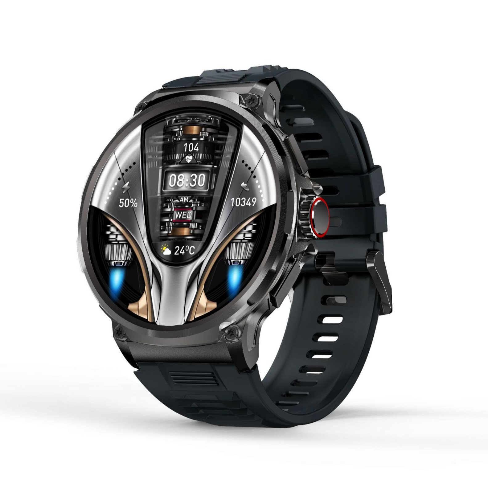 Cross-border V69 smartwatch, 1.85-inch Bluetooth call large screen, heart rate, blood oxygen, sports, waterproof smartwatch Specification drawing