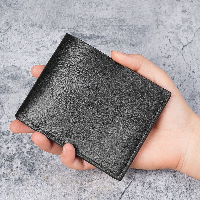 2025 New men's wallet, multi-slot, casual retro wallet, large-capacity wallet, coin purse, factory wholesale full figure