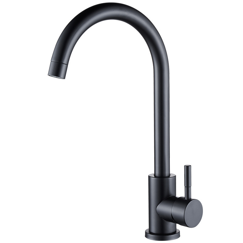 Wholesale of cross-border stainless steel hot and cold kitchen faucets, rotating washing basins, laundry pools, sinks and kitchen faucets from manufacturers Item Picture
