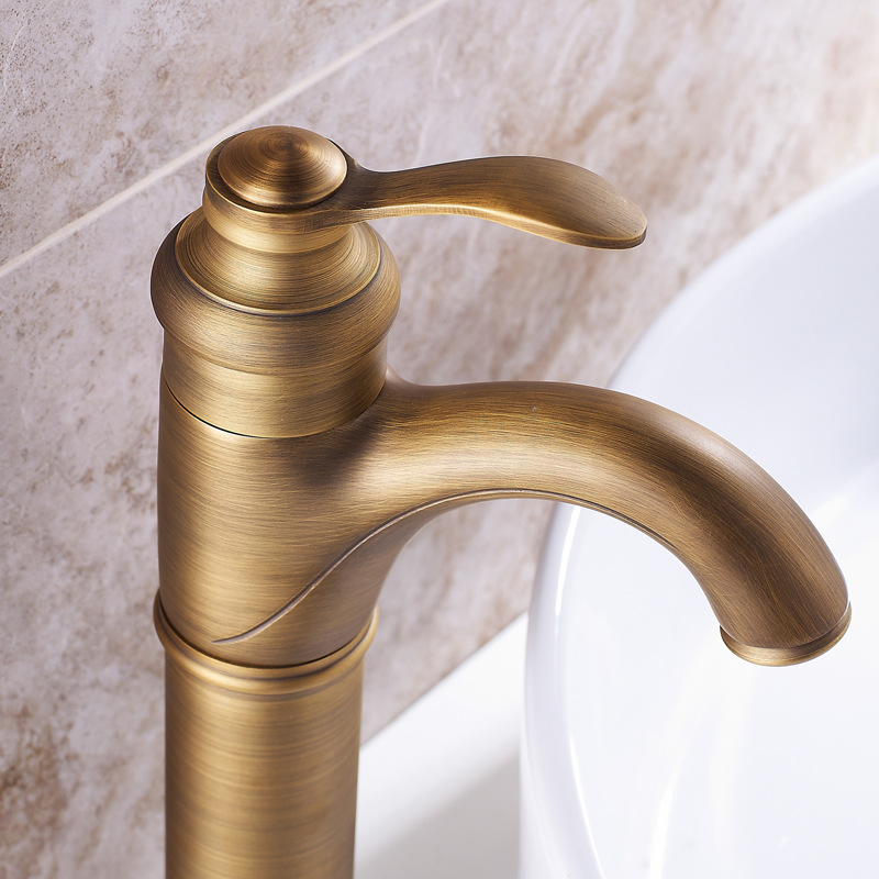 European-style brass antique low teapot, washbasin, faucet, cold and hot mixed water factory direct sales supply wholesale Application Scenario