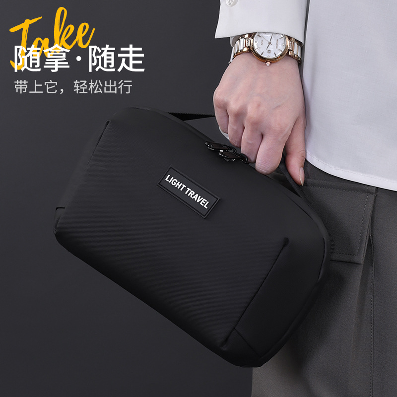 Digital storage bag for men, hard disk data cable accessories, portable large-capacity multi-functional storage box for travel, business trips and outdoor activities full figure