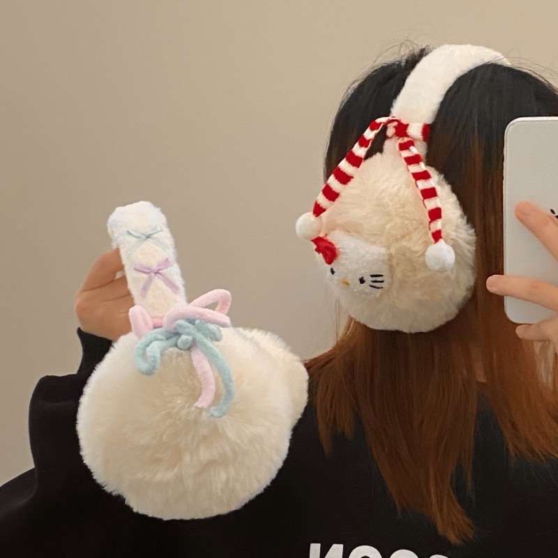 Merry Christmas! Original cat ear protectors for women, winter ear warmth, anti-freezing for cycling, ear warmth, ear protection, ear covering and ear wrapping full figure