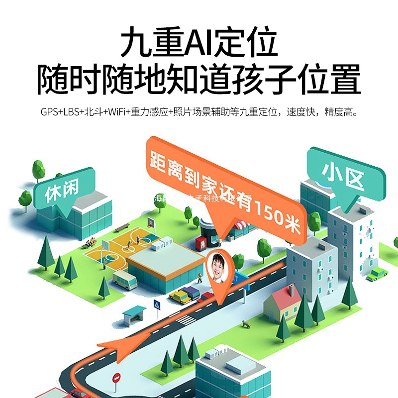 【 No Entertainment Students 】 Children's smartwatches can only make and receive calls, only call positioning, waterproof for girls, children and boys Specification drawing