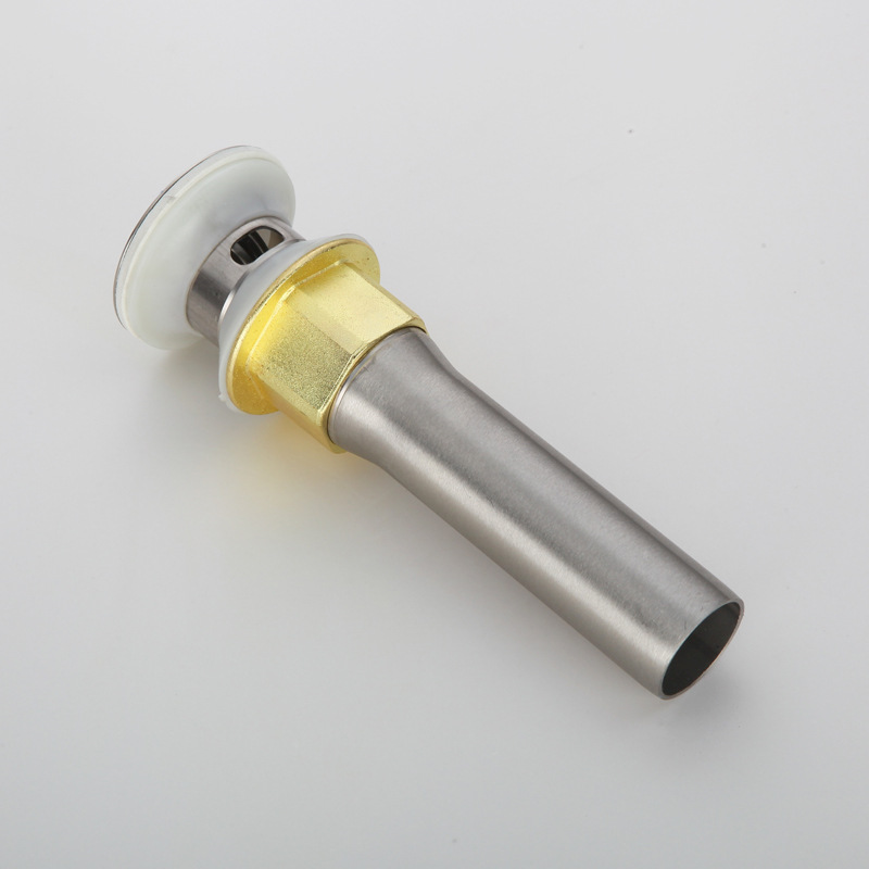 Washbasin drain, stainless steel flap drain, brushed spring drain, factory direct sales of drain heads Specification drawing