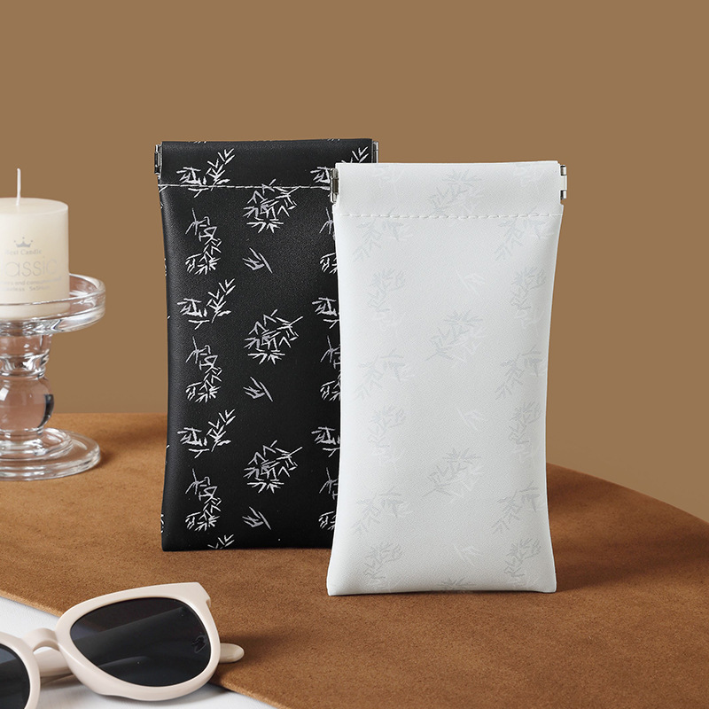 New eyewear storage bag, portable sunglasses bag, self-closing eyewear case, retro Chinese style printed eyewear box