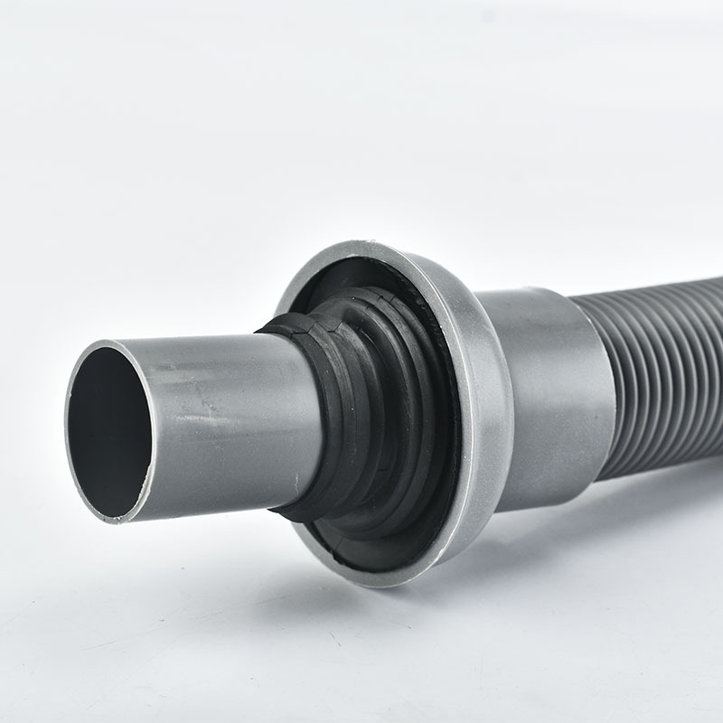 Stainless steel drainpipe, grey integral thickened flap steel wire drainpipe, washbasin, kitchen drainage pipe wholesale set Application Scenario