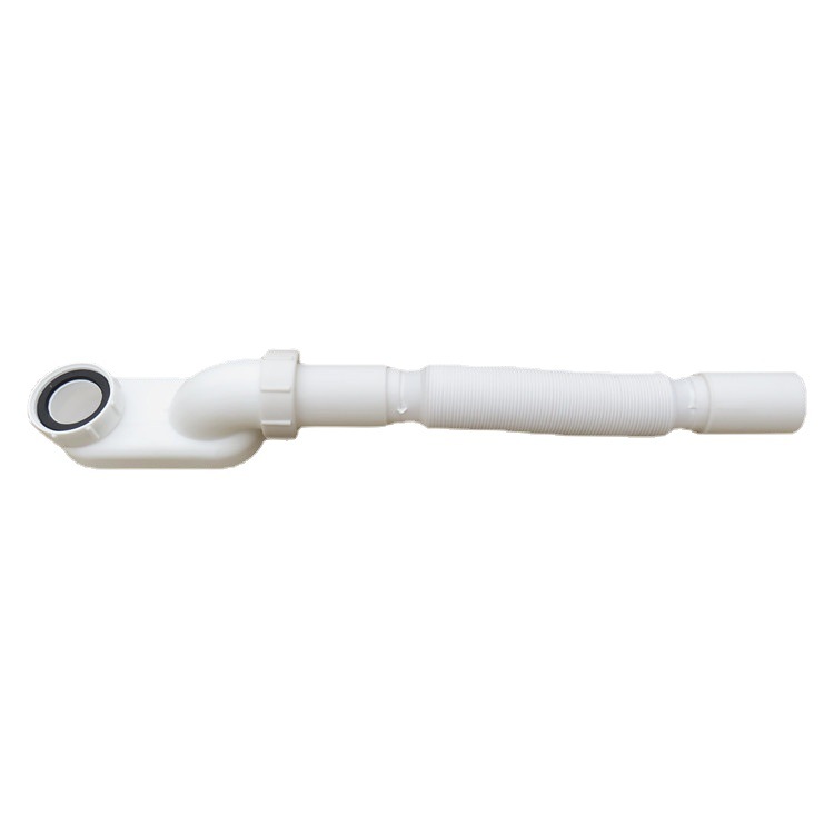Bathtub drain pipe, shower room wooden bucket drain accessories, displacement pipe, sink, mop pool, plastic telescopic drainage pipe Application Scenario