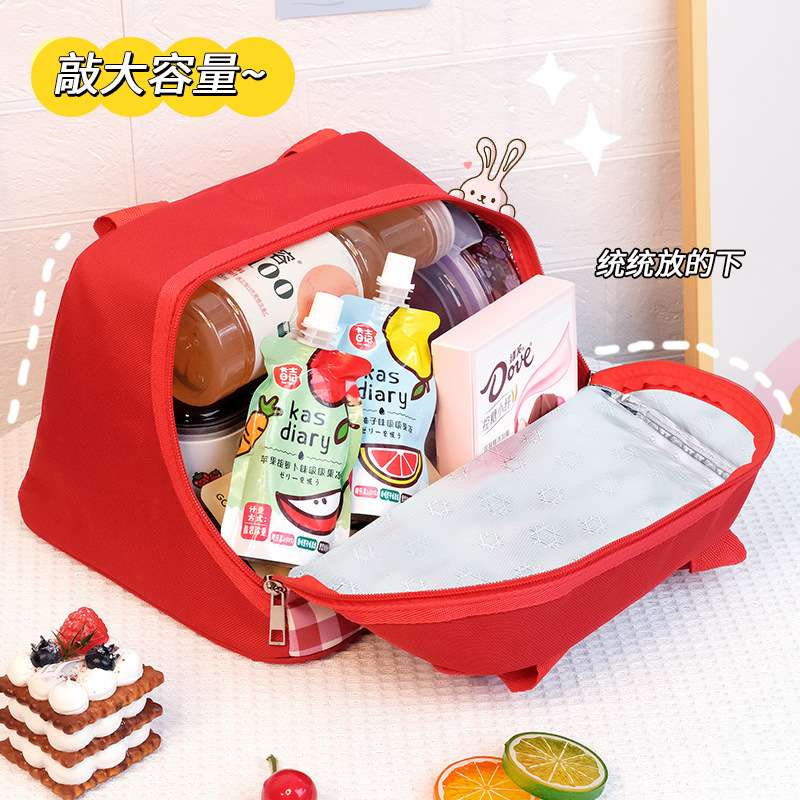 Wholesale high-appearance-level lunch box bags, hand-held bento bags, student lunch bags, office worker lunch bags, thickened insulated bags Specification drawing