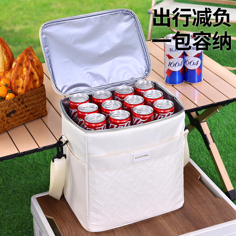 Geyun series square insulated bags, rider food delivery boxes, outdoor picnic and camping ice packs, large-capacity insulated boxes details Picture