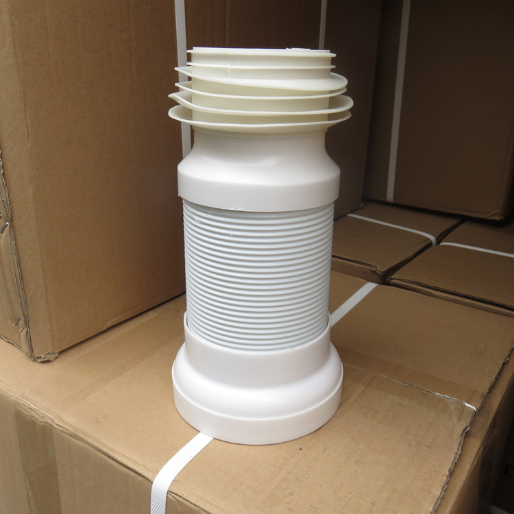 Wall-mounted toilet sewage pipe, rear toilet connection pipe, hanging toilet accessory, toilet hose, extendable drainage pipe full figure