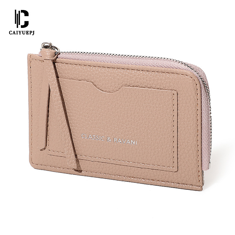 2025 Fashion Cross-border Coin Wallet with multiple Slots, ultra-thin card bag, coin pocket, ins zipper small wallet for women Item Picture