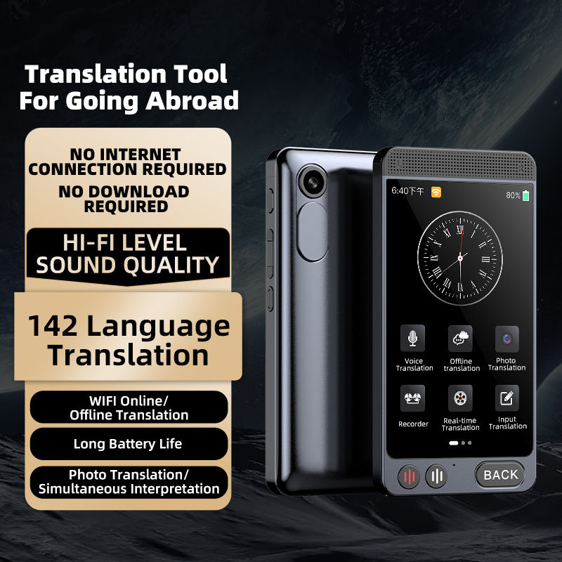 Cross-border offline translation machine, photo translation, simultaneous interpretation, conference recording, Amazon bestseller, multilingual full figure