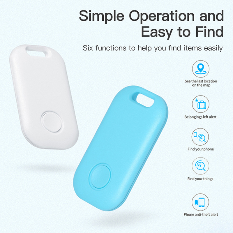 Cross-border Bluetooth smart Tracker S6 Ultra-thin Mobile phone anti-loss device Bluetooth 5.0 Keychain Bag Finder full figure
