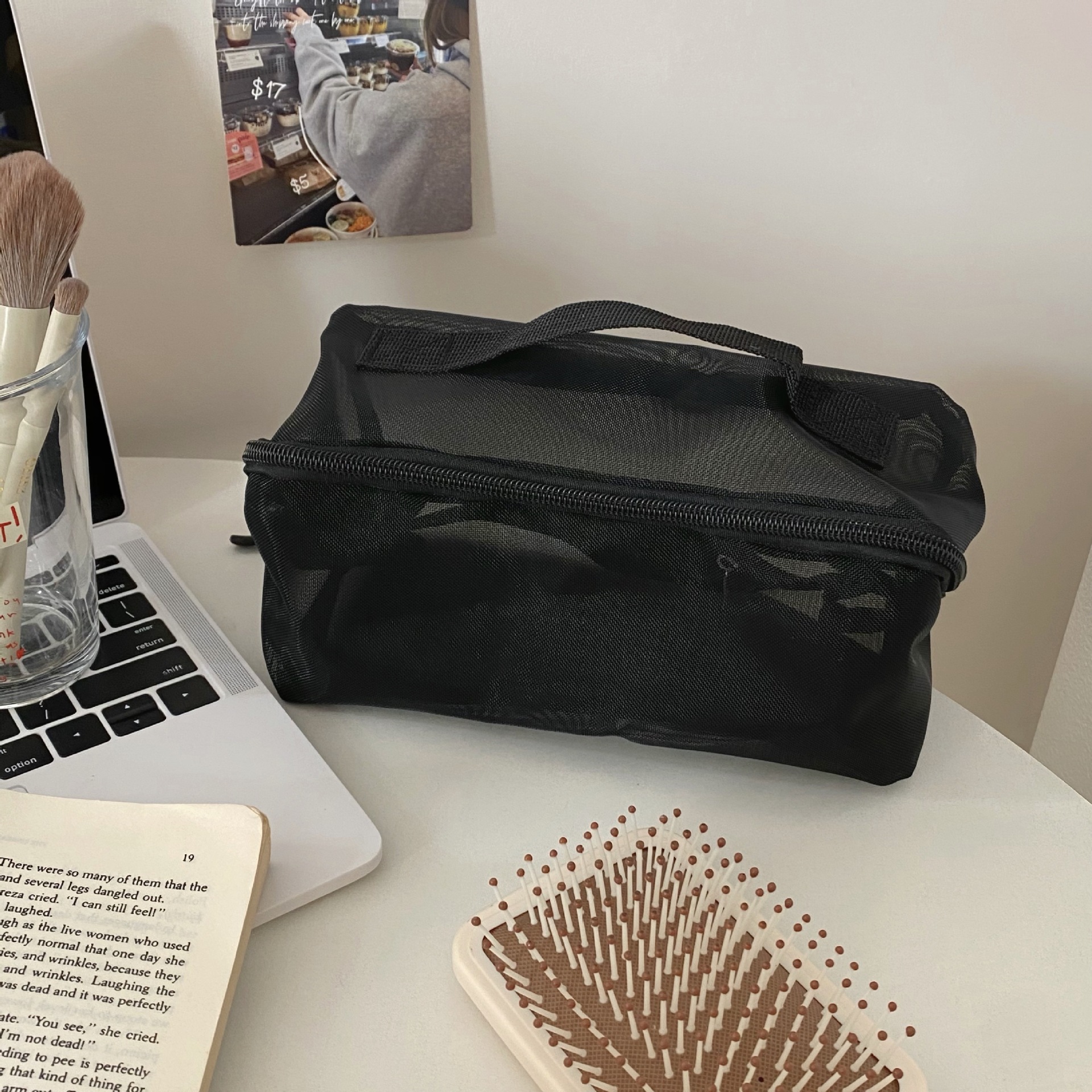 A large-capacity portable and high-end Instagram-themed 2024 new travel cosmetics and toiletries storage bag for women Specification drawing
