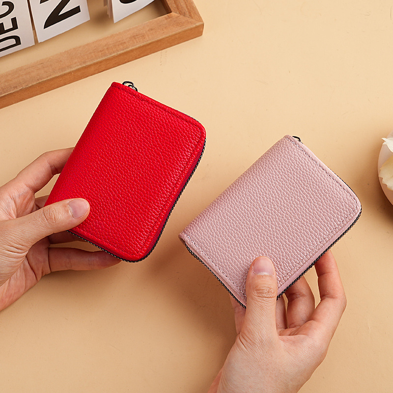 Women's multi-slot card holder, large-capacity ID card bag, multi-slot card case, men's short organ bag, card holder Specification drawing