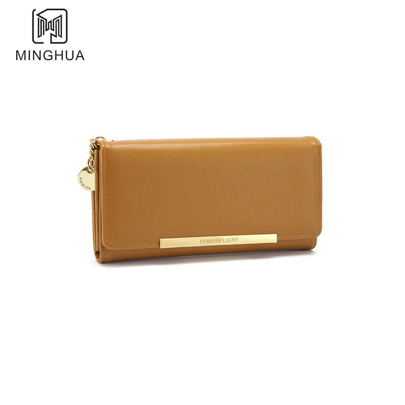 New long women's wallet with a high-end double-zipper hand-held bag, multi-functional women's wallet with multiple compartments Item Picture
