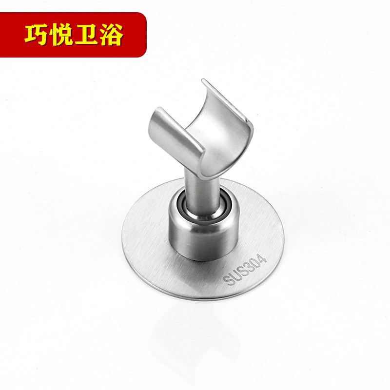 Factory 304 stainless steel showerhead bracket, no-drilling showerhead wall clamp seat, handheld showerhead fixed base Application Scenario