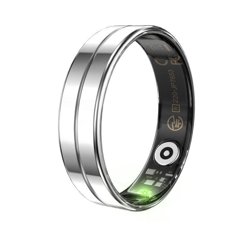 The new cross-border R11 smart ring features advanced technologies such as heart rate, blood oxygen, sleep, exercise step counting, water resistance, Bluetooth and photo-taking Item Picture