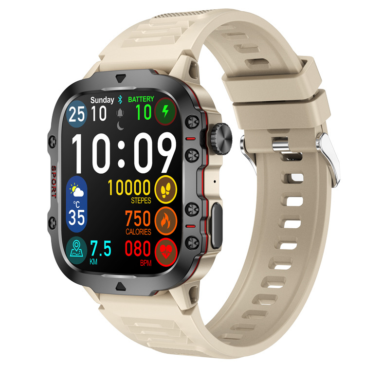 The 2025 new QX11 smartwatch features a sports, outdoor, Bluetooth, call, cross-border, three-proof, heart rate and blood oxygen encoder details Picture