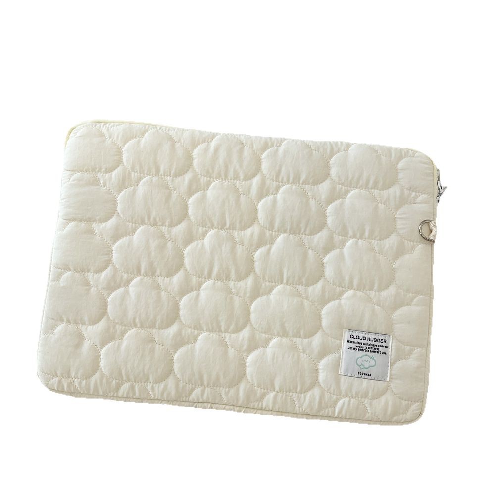 53291 Korean cute Cloud embroidery ipad tablet bag 11/13/15-inch notebook storage bag Item Picture