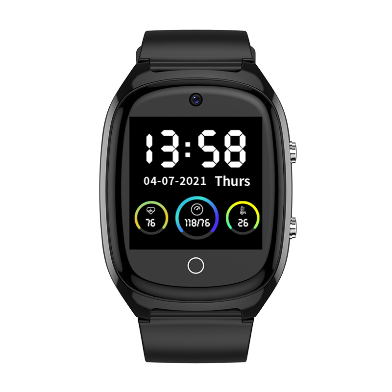 D300 Elderly GPS+WiFi Health anti-loss Positioning Watch SOS Heart Rate Monitoring Smart Emergency Call Item Picture