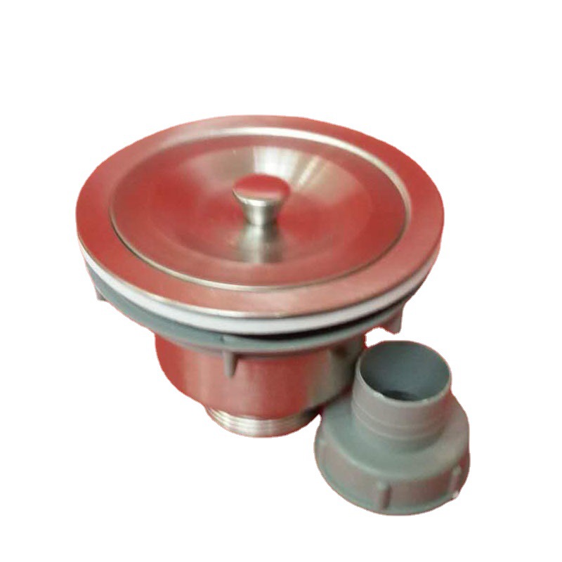 Vegetable basin drain, stainless steel drain, sanitary ware accessories, kitchen sink, drain, basket drain, factory price Item Picture